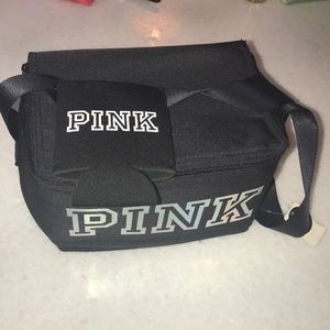 Victoria’s secret pink holographic cooler & koozie
